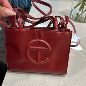 Telfar small oxblood